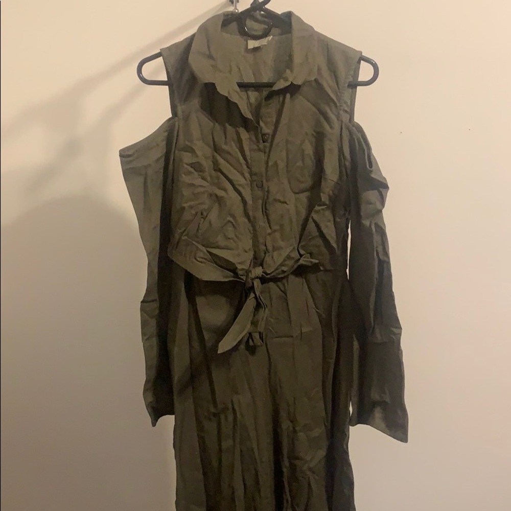 ASOS army green jumpsuit